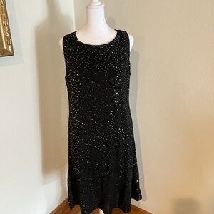 Papillon Black Sequin Mini Dress